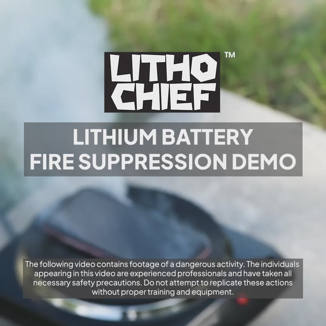 LithoChief Lithium Battery Fire Suppression Demo